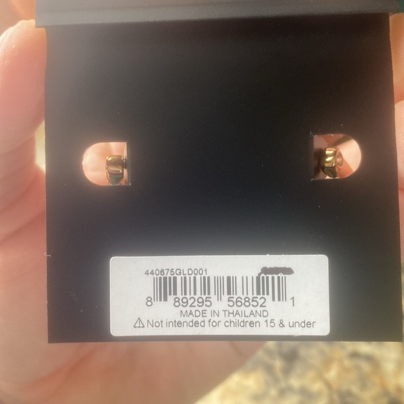 Coach Gold Earrings NWT - Picture 4 of 4